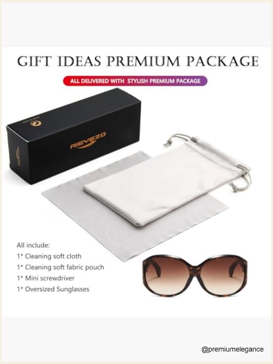Oversized Sunglasses Vintage Big Frame Retro Wrap Around Shades